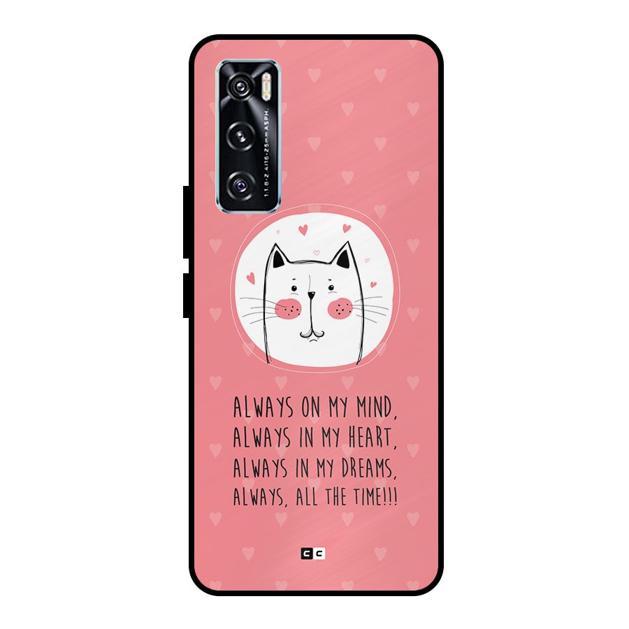 Always In Mind Metal Back Case for Vivo V20 SE