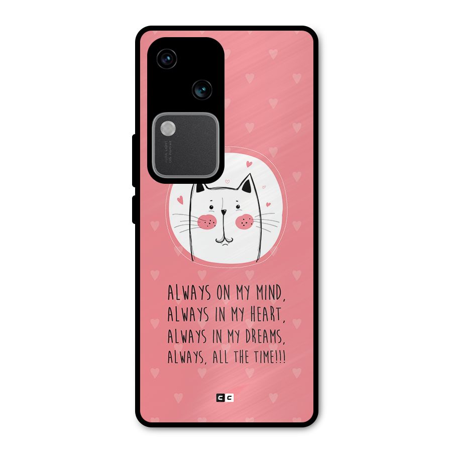 Always In Mind Metal Back Case for Vivo V30 Pro