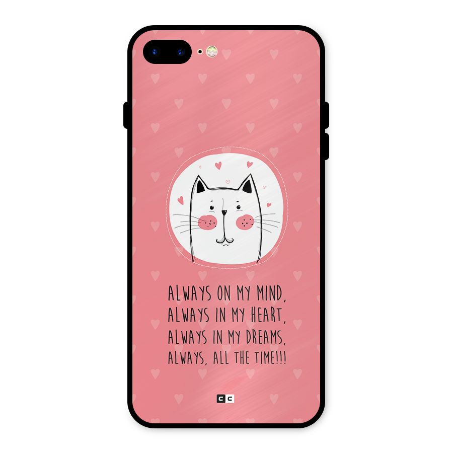 Always In Mind Metal Back Case for iPhone 8 Plus