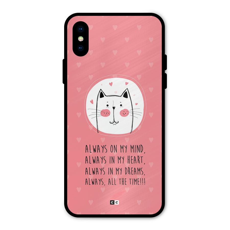 Always In Mind Metal Back Case for iPhone X
