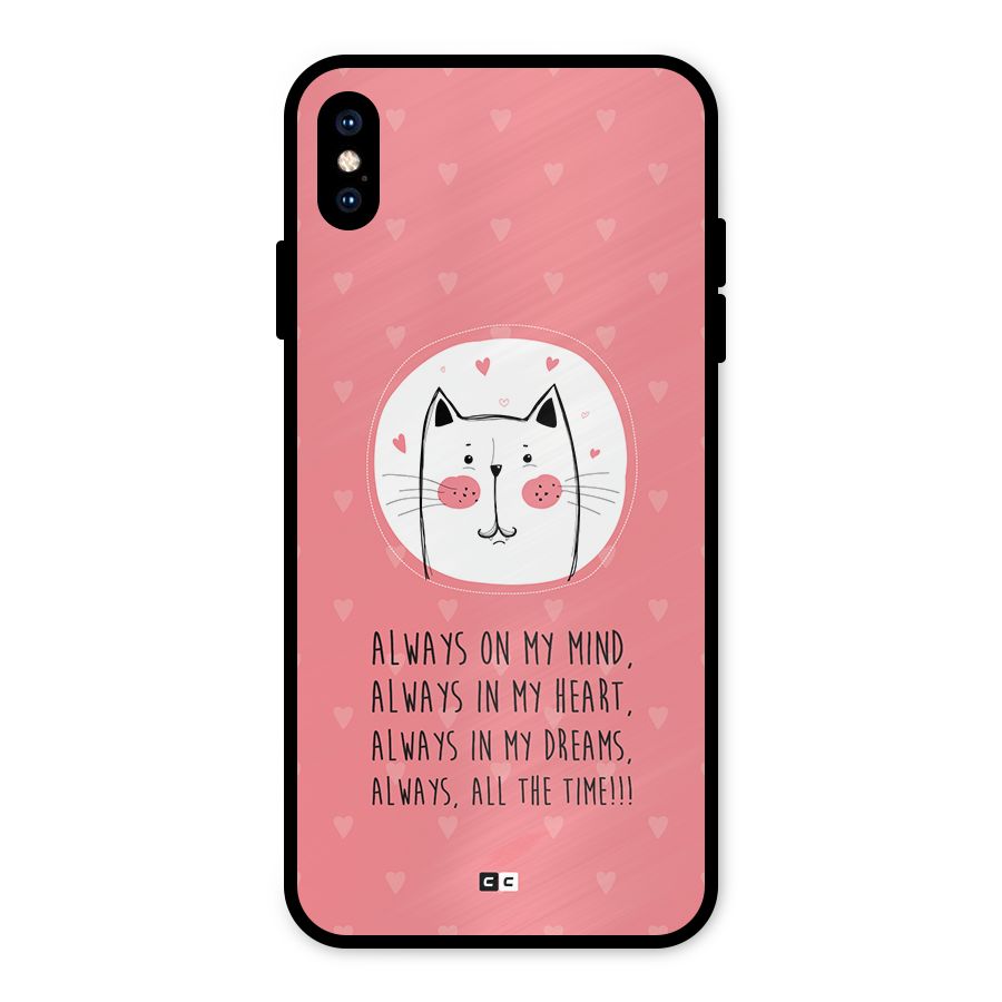 Always In Mind Metal Back Case for iPhone XS Max