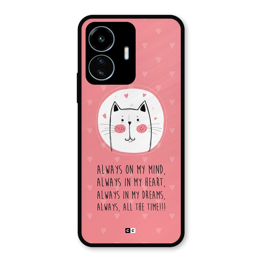 Always In Mind Metal Back Case for vivo iQOO Z6 Lite 5G