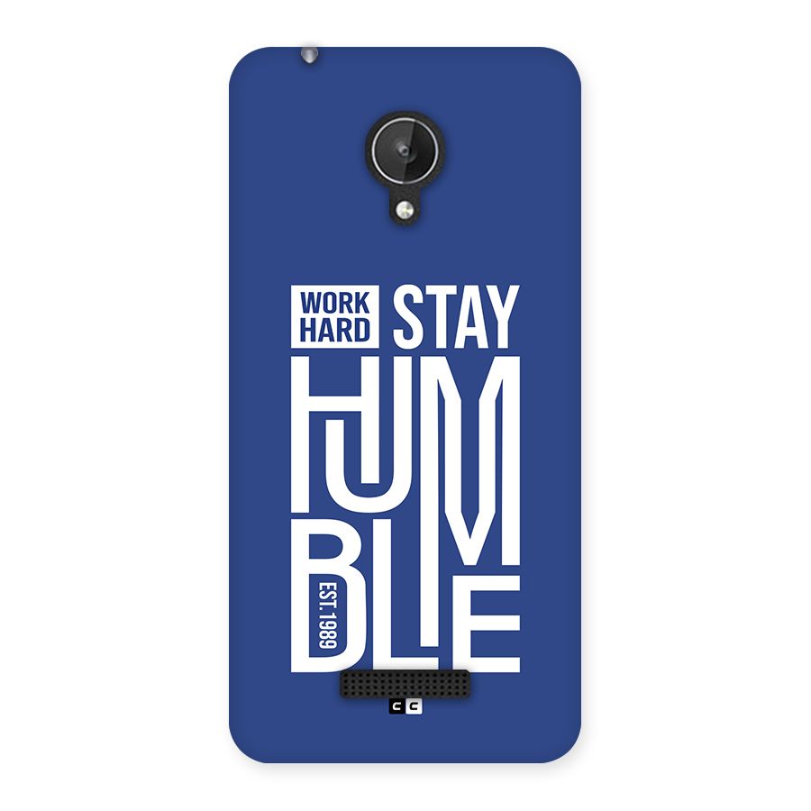 Always Stay Humble Back Case for Canvas Spark Q380