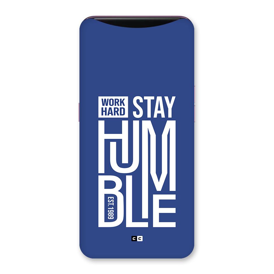 Always Stay Humble Back Case for Oppo Find X