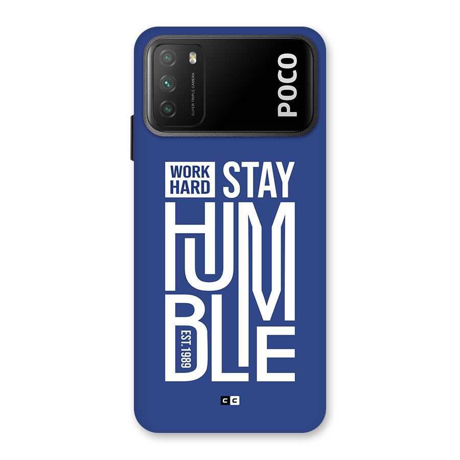 Always Stay Humble Back Case for Poco M3