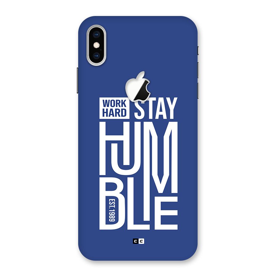Always Stay Humble Back Case for iPhone XS Max Apple Cut