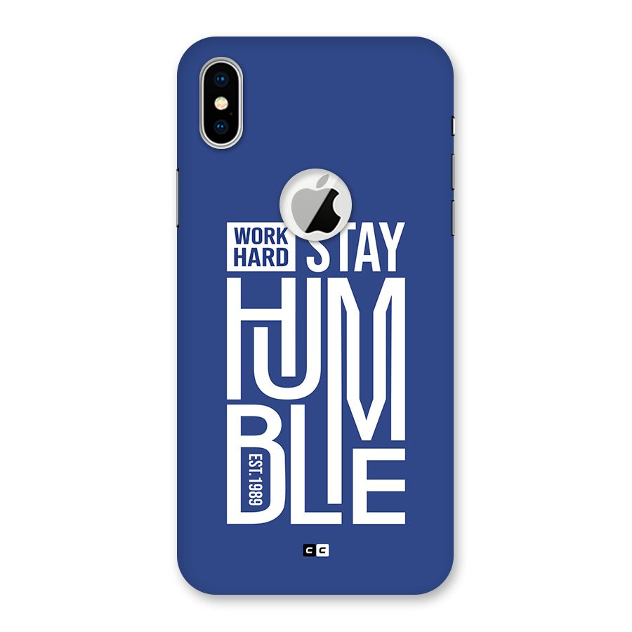Always Stay Humble Back Case for iPhone X Logo Cut