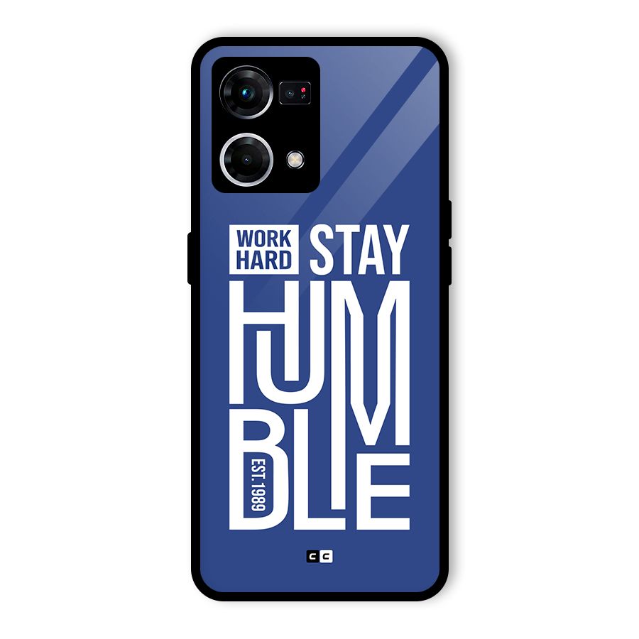 Always Stay Humble Glass Back Case for Oppo F21 Pro 5G