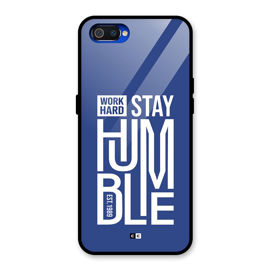 Always Stay Humble Glass Back Case for Realme C2