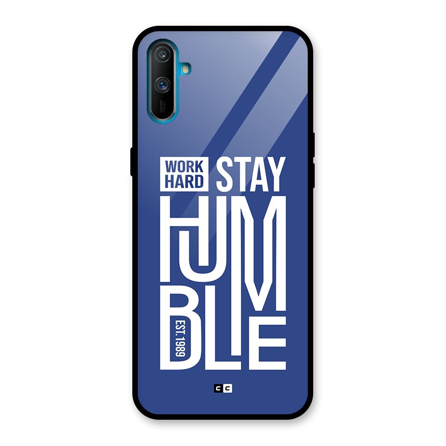 Always Stay Humble Glass Back Case for Realme C3