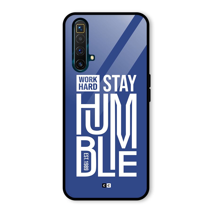 Always Stay Humble Glass Back Case for Realme X3