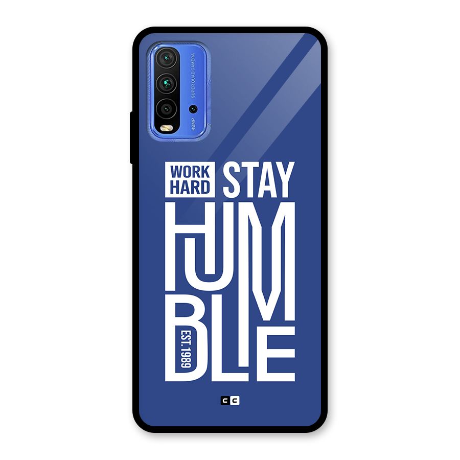 Always Stay Humble Glass Back Case for Redmi 9 Power