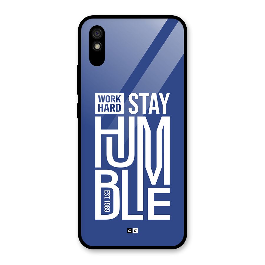 Always Stay Humble Glass Back Case for Redmi 9i