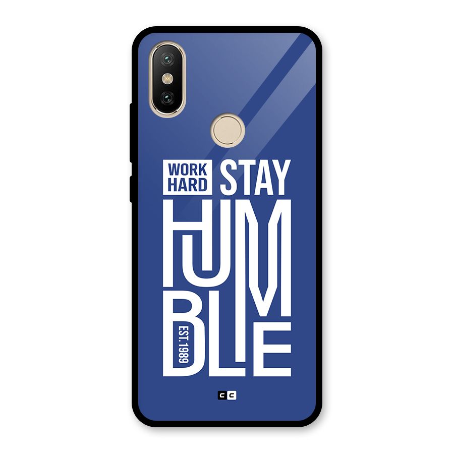 Always Stay Humble Glass Back Case for Redmi A2