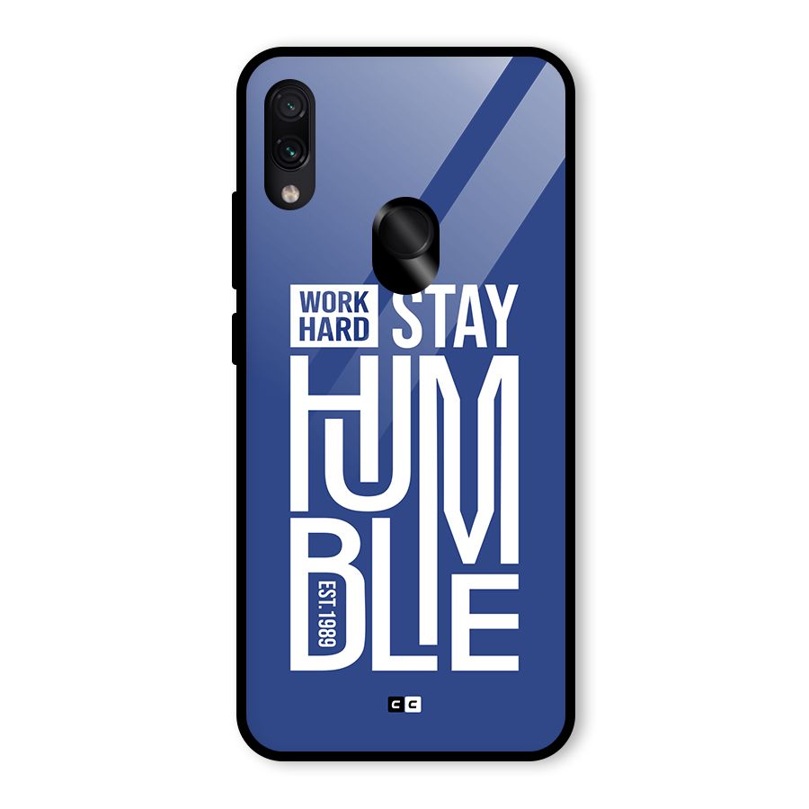 Always Stay Humble Glass Back Case for Redmi Note 7 Pro