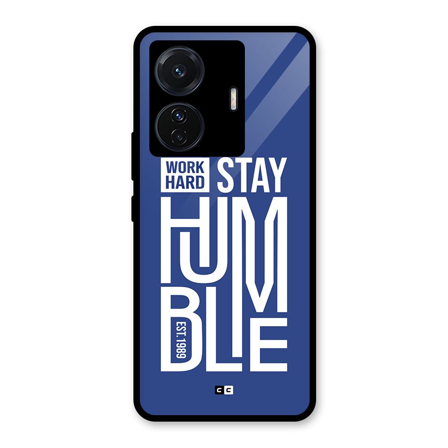 Always Stay Humble Glass Back Case for Vivo T1 Pro