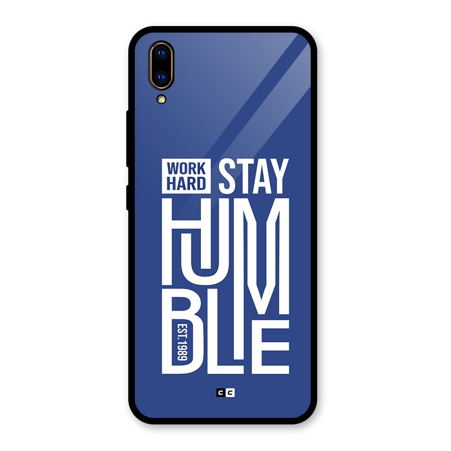 Always Stay Humble Glass Back Case for Vivo V11 Pro