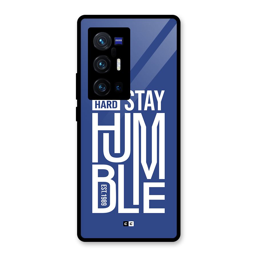 Always Stay Humble Glass Back Case for Vivo X70 Pro Plus