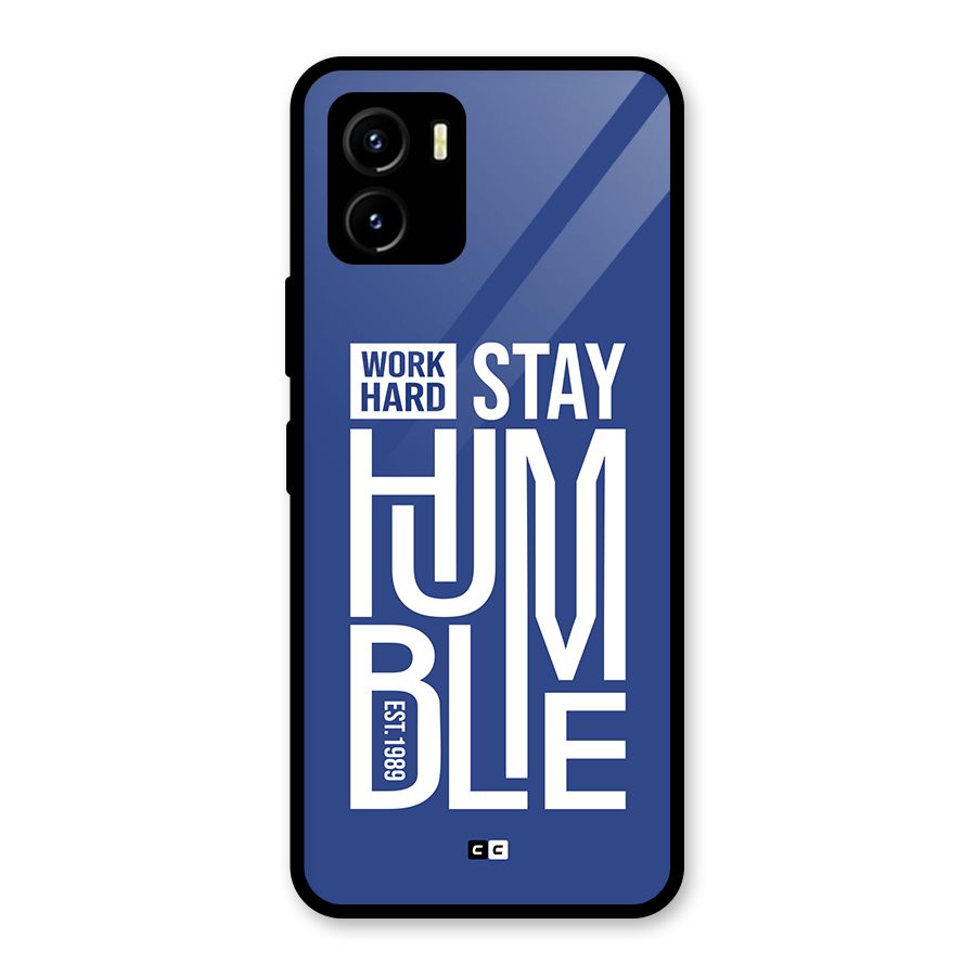 Always Stay Humble Glass Back Case for Vivo Y15s