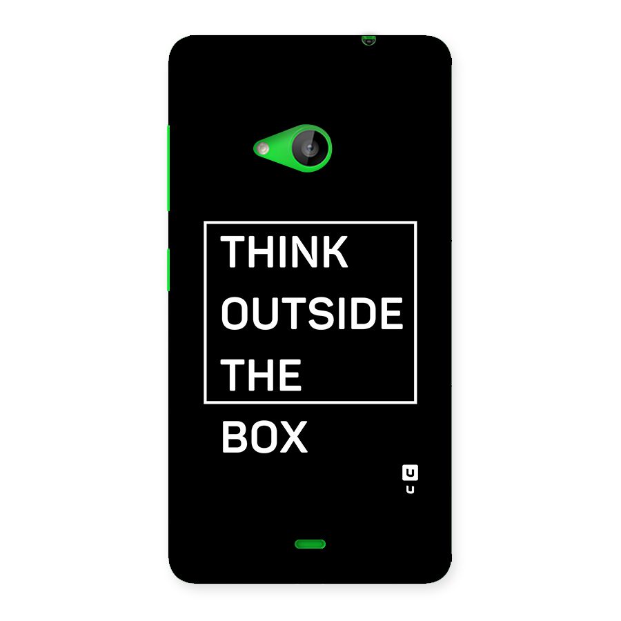 Always Think Outside Back Case for Lumia 535