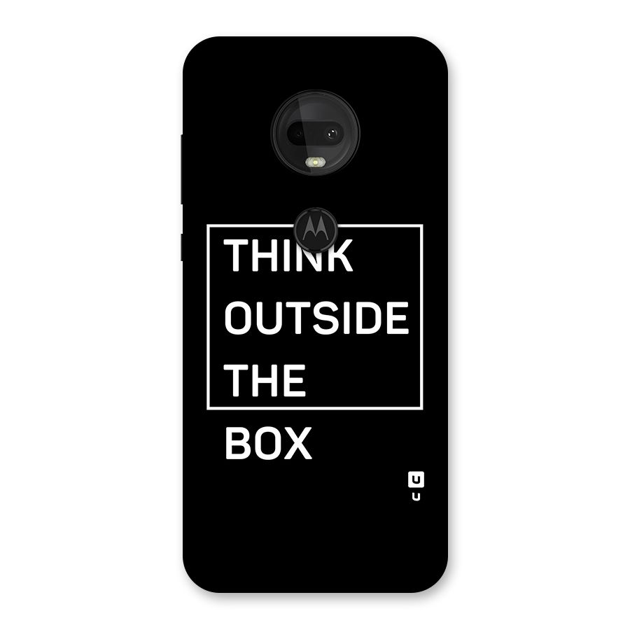 Always Think Outside Back Case for Moto G7