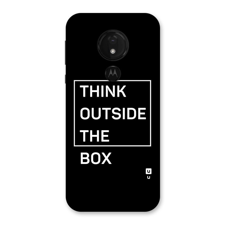 Always Think Outside Back Case for Moto G7 Power