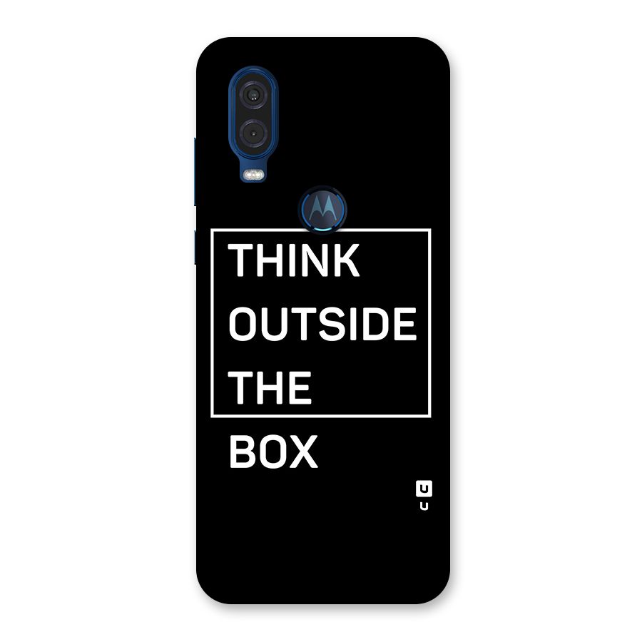Always Think Outside Back Case for Motorola One Vision