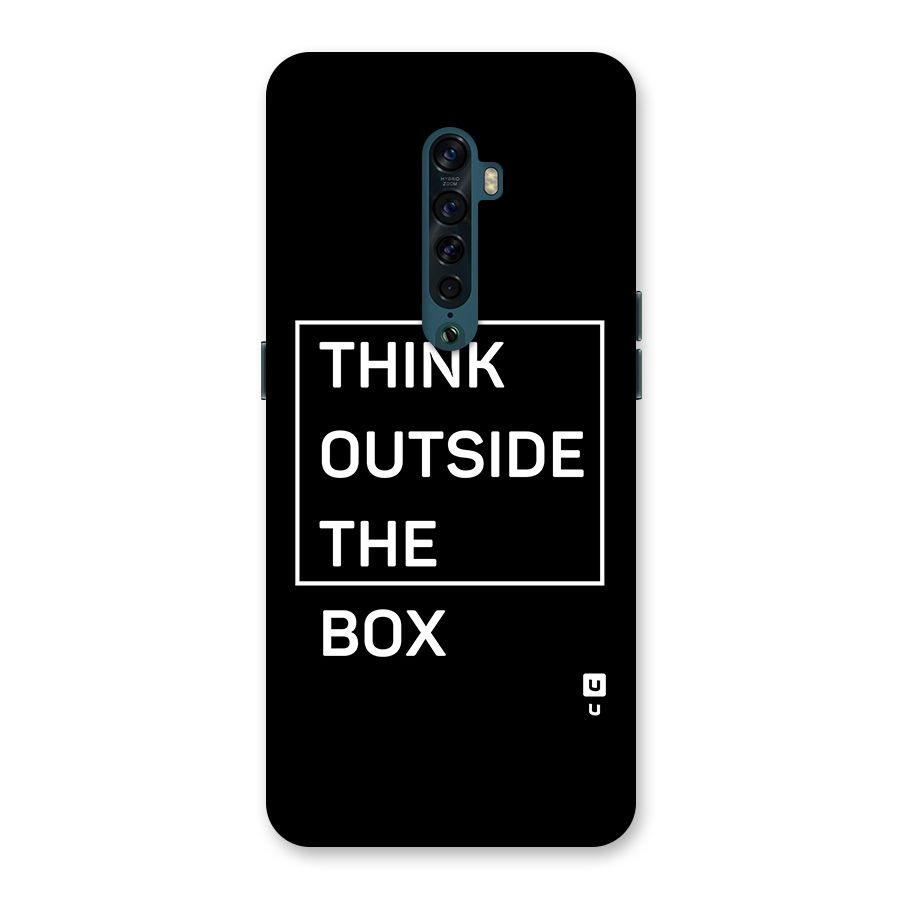 Always Think Outside Back Case for Oppo Reno2