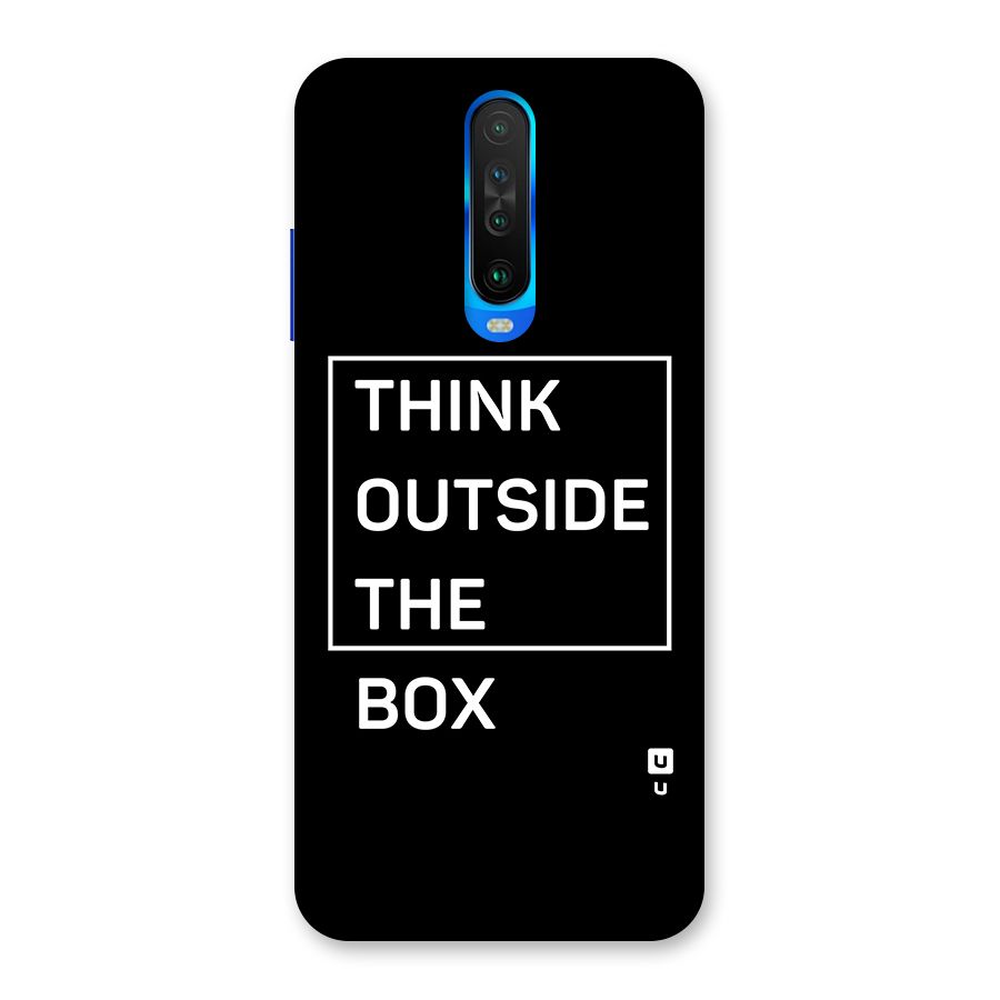 Always Think Outside Back Case for Poco X2
