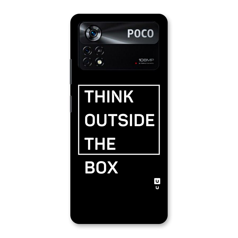 Always Think Outside Back Case for Poco X4 Pro 5G