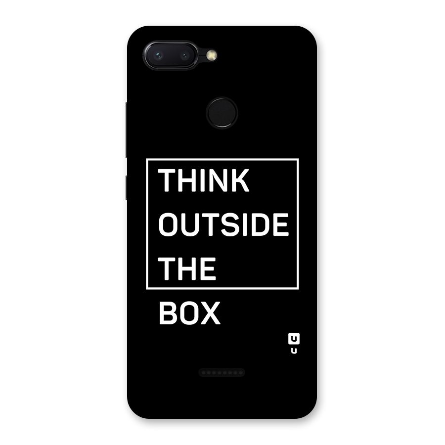 Always Think Outside Back Case for Redmi 6