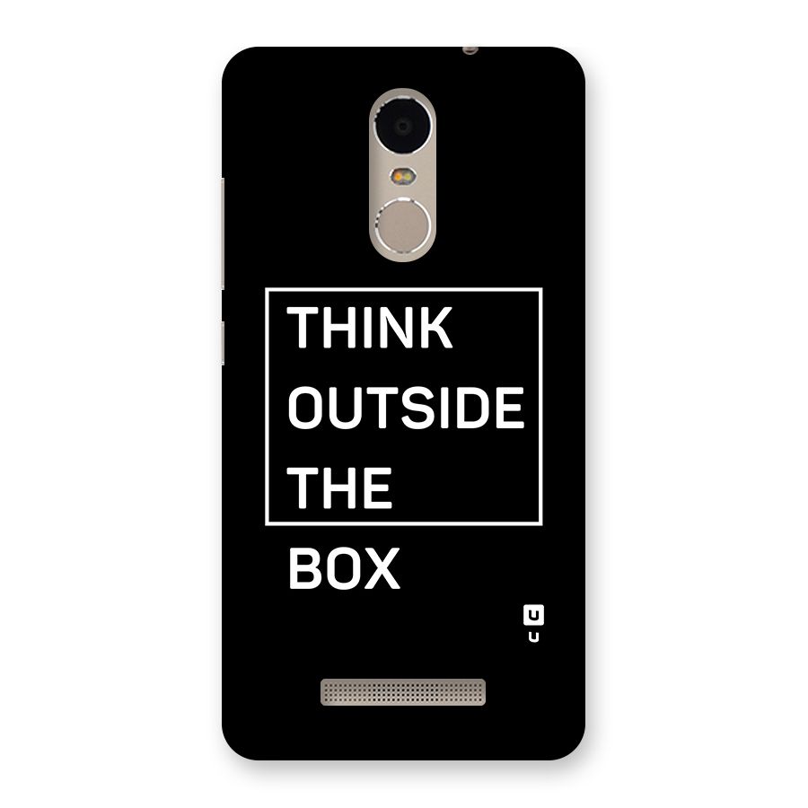 Always Think Outside Back Case for Redmi Note 3
