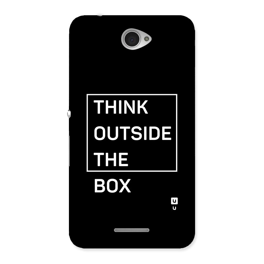 Always Think Outside Back Case for Xperia E4