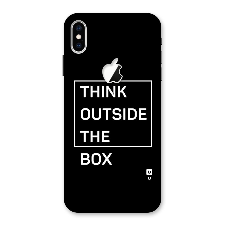 Always Think Outside Back Case for iPhone XS Max Apple Cut
