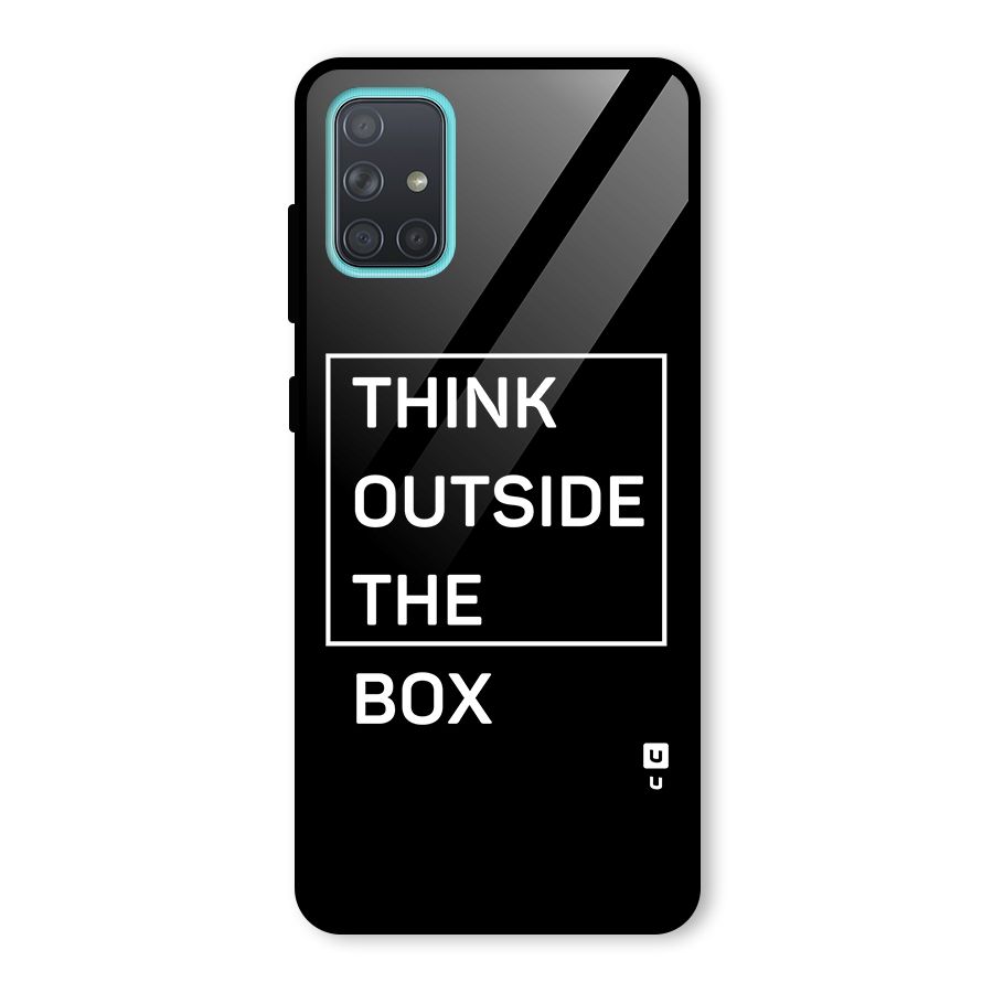 Always Think Outside Glass Back Case for Galaxy A71