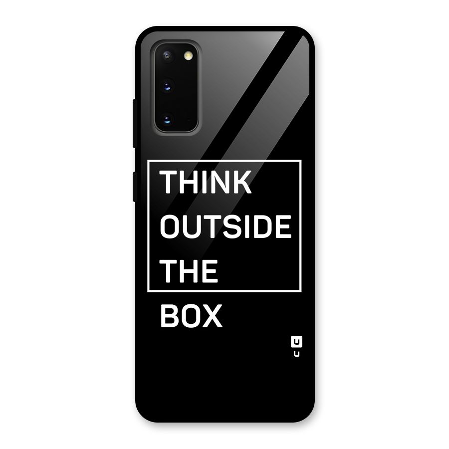Always Think Outside Glass Back Case for Galaxy S20