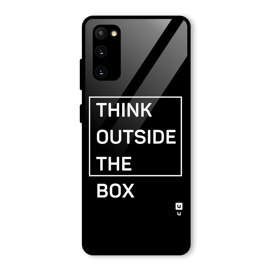 Always Think Outside Glass Back Case for Galaxy S20 FE 5G