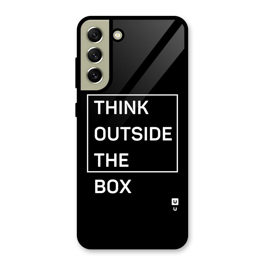 Always Think Outside Glass Back Case for Galaxy S21 FE 5G
