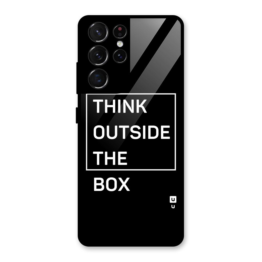 Always Think Outside Glass Back Case for Galaxy S21 Ultra 5G
