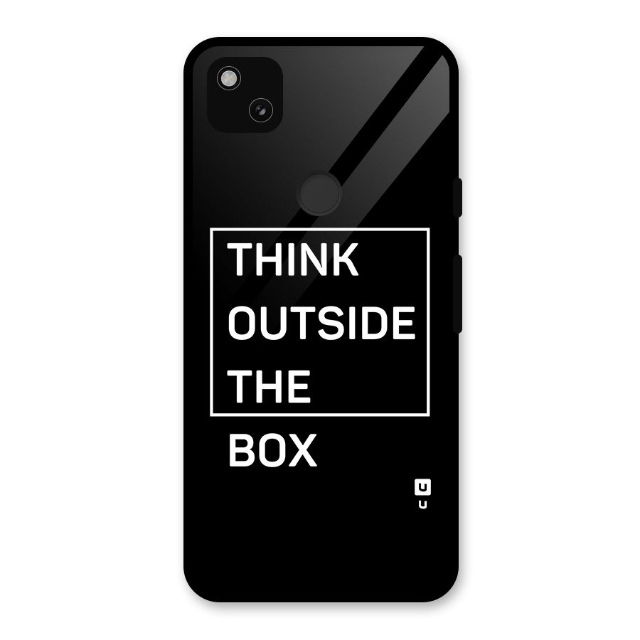 Always Think Outside Glass Back Case for Google Pixel 4a