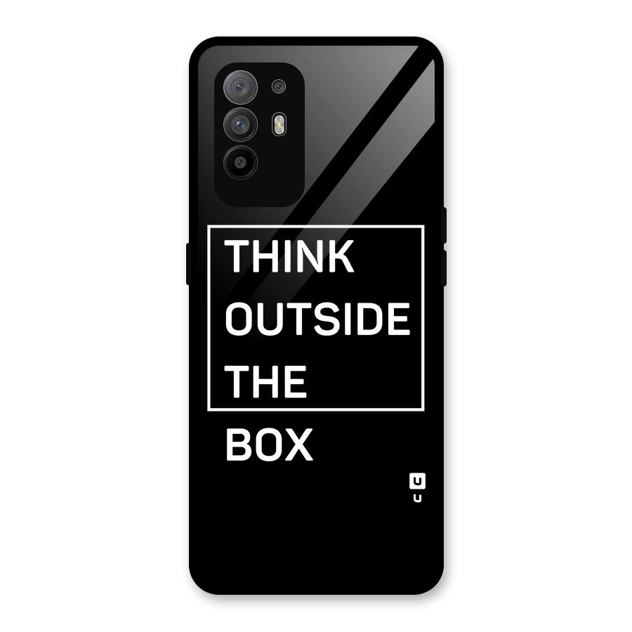 Always Think Outside Glass Back Case for Oppo F19 Pro Plus 5G