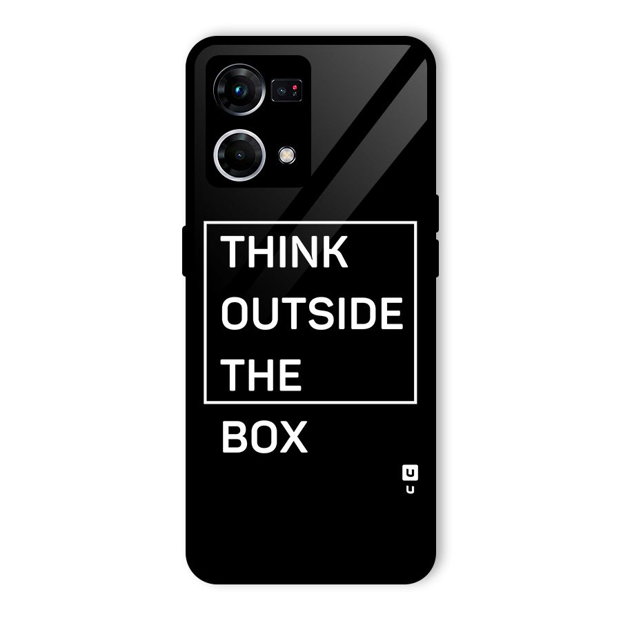 Always Think Outside Glass Back Case for Oppo F21 Pro 5G