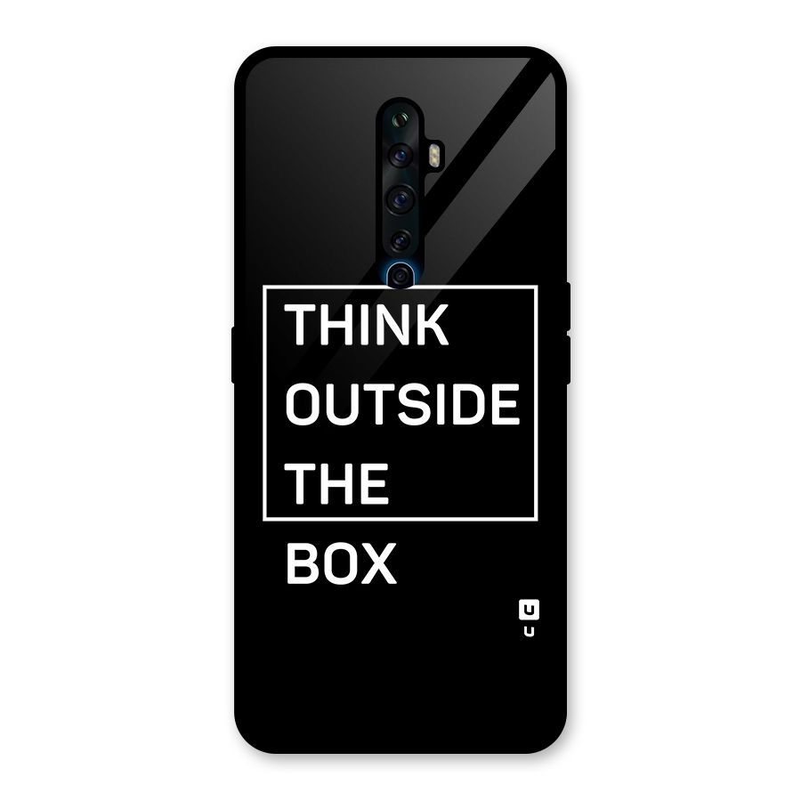 Always Think Outside Glass Back Case for Oppo Reno2 F