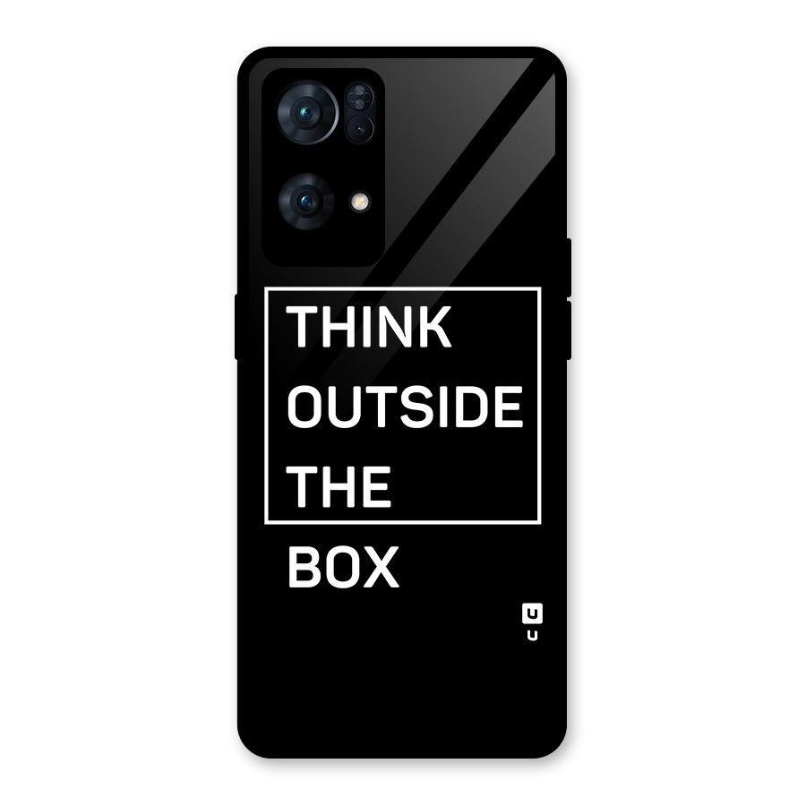 Always Think Outside Glass Back Case for Oppo Reno7 Pro 5G