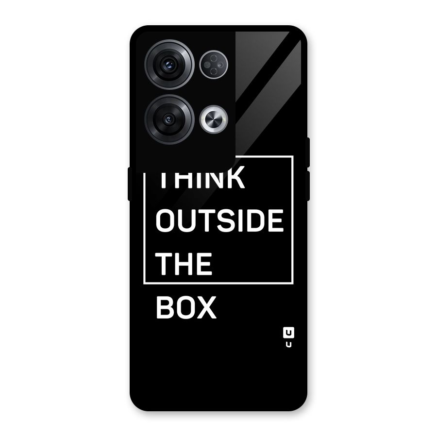 Always Think Outside Glass Back Case for Oppo Reno8 Pro 5G