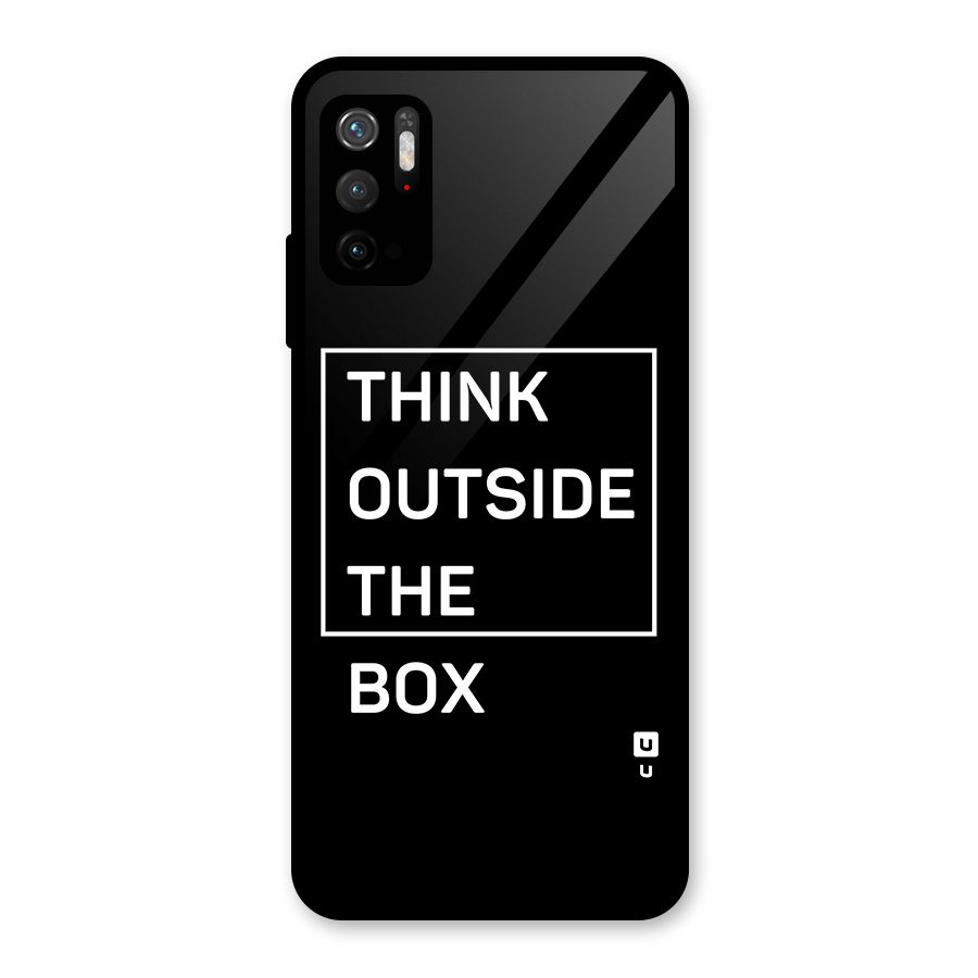Always Think Outside Glass Back Case for Poco M3 Pro 5G