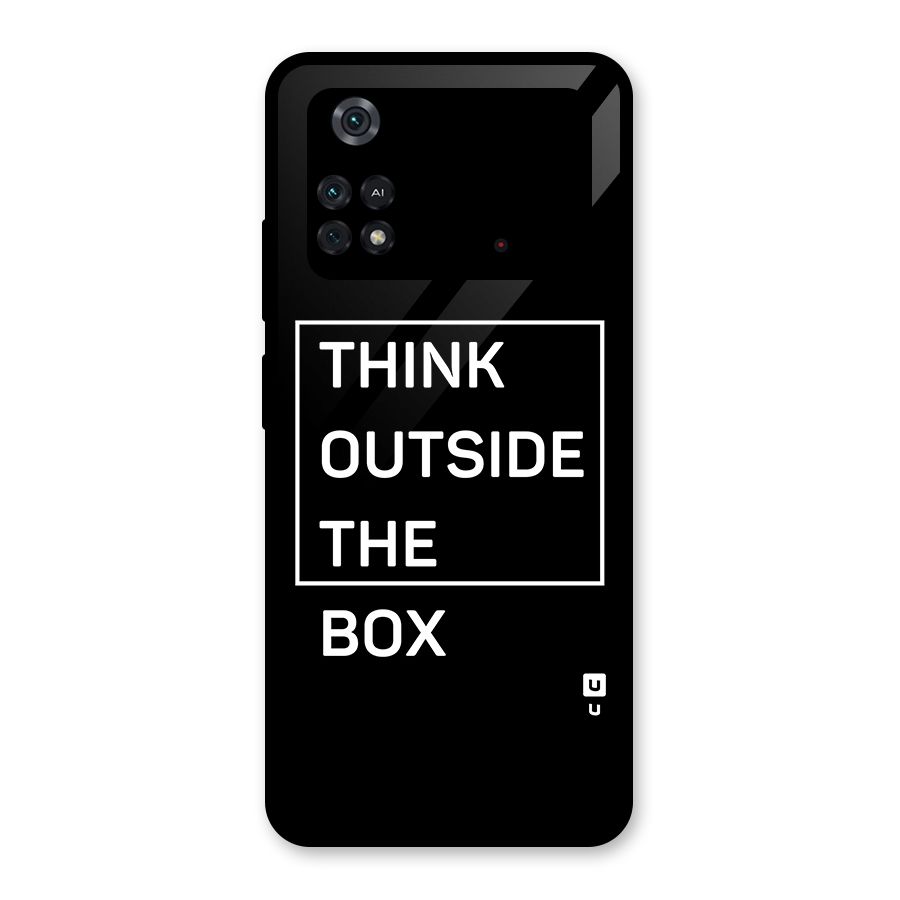 Always Think Outside Glass Back Case for Poco M4 Pro 4G