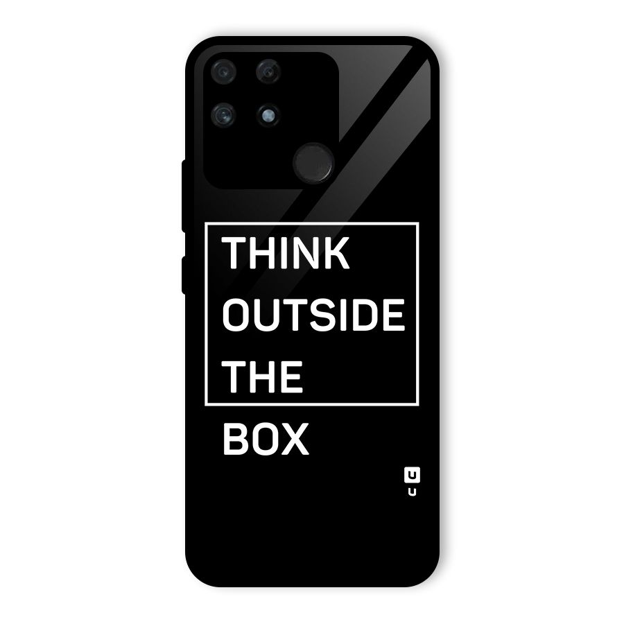 Always Think Outside Glass Back Case for Realme Narzo 50A