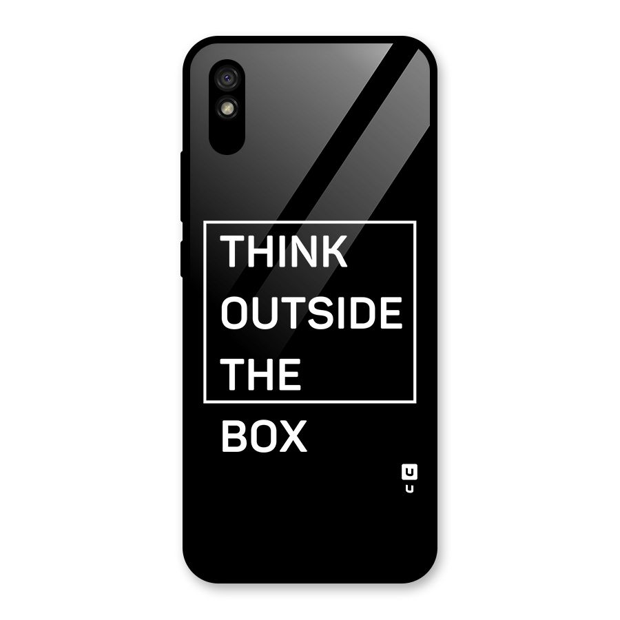 Always Think Outside Glass Back Case for Redmi 9i