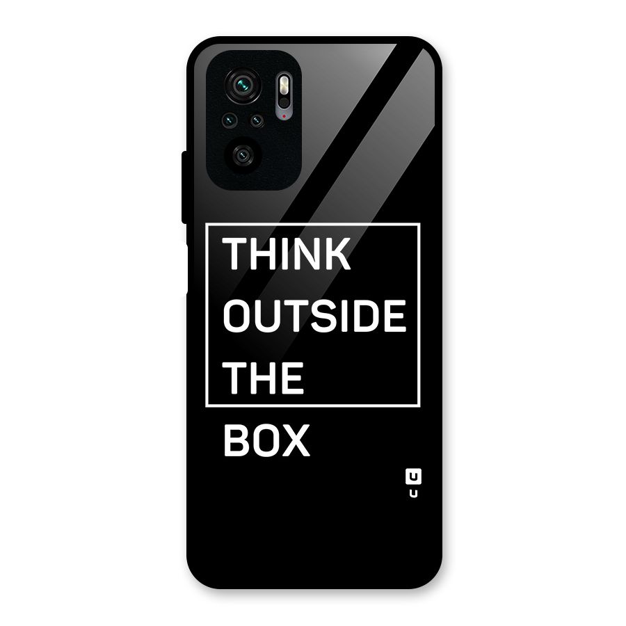 Always Think Outside Glass Back Case for Redmi Note 10S